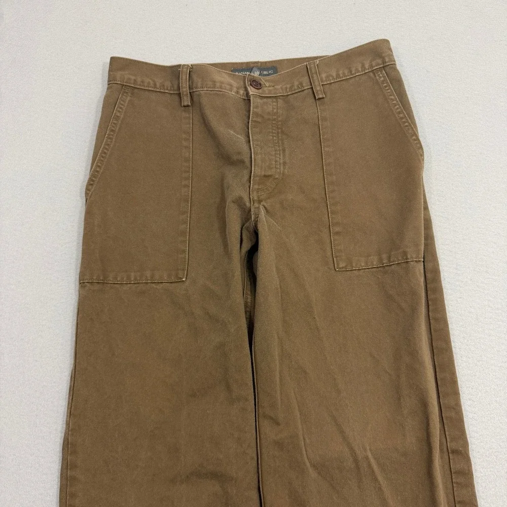 Vintage Banana Republic Pants Mens 32x32 Brown Chino Military Baker Army 2001